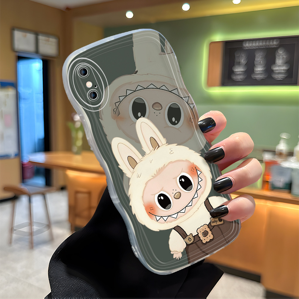 Casing Hp Untuk Compitable With iPhone X XS Softcase Mode Phone Cover Cute Labubu 4322 Cesing Big Wa