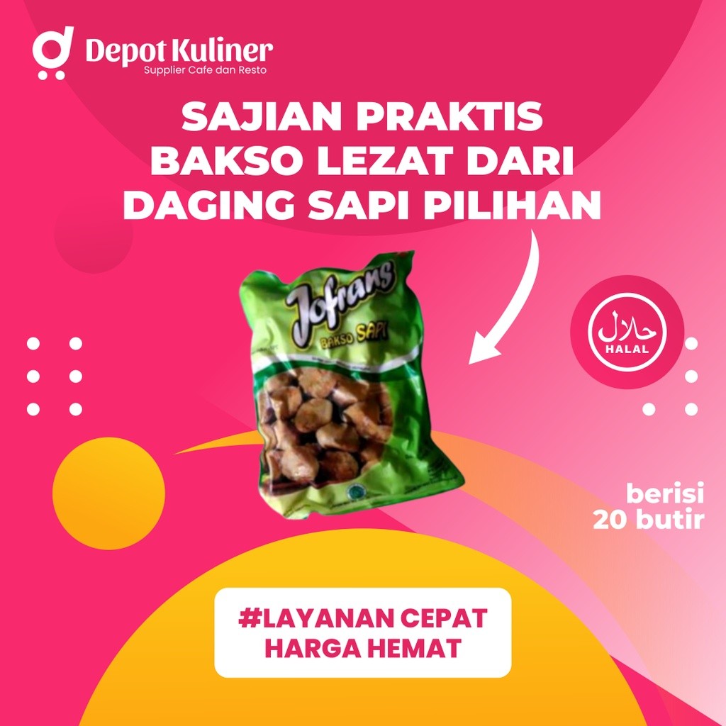 

Jofrans Bakso Sapi 200gr (20btr)