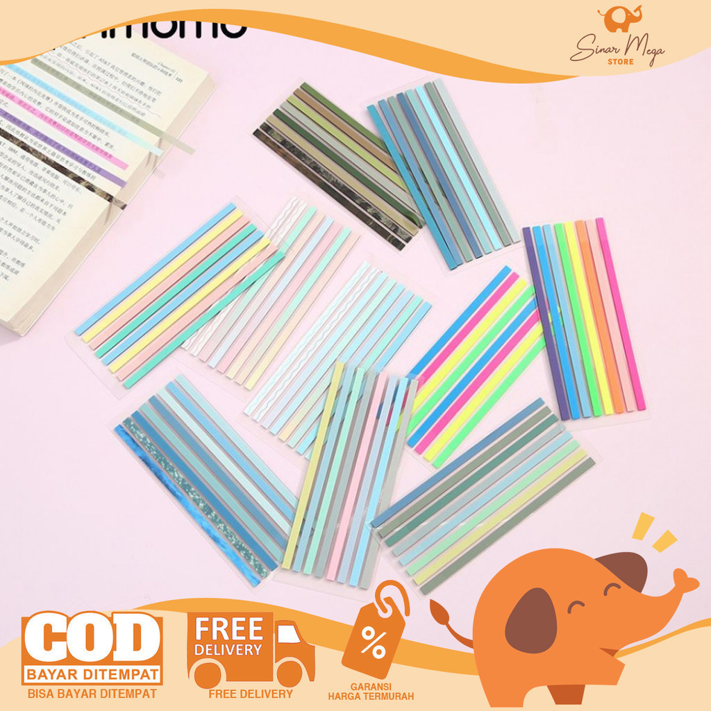 

Long Strip Sticky Notes Index Memo 8 Line / 160 Lembar Indeks Memo Tempel Tipis Murah Berkualitas