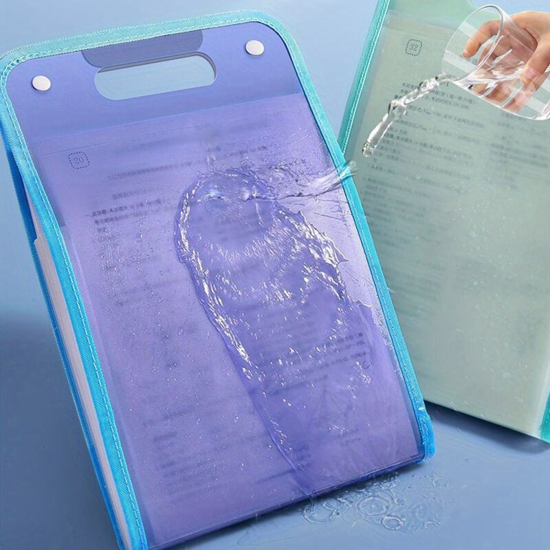 

13 Pocket File Folders Portable A4 Letter Size Macaron Color Accordian Document Organizer for Classroom Office Home Storage