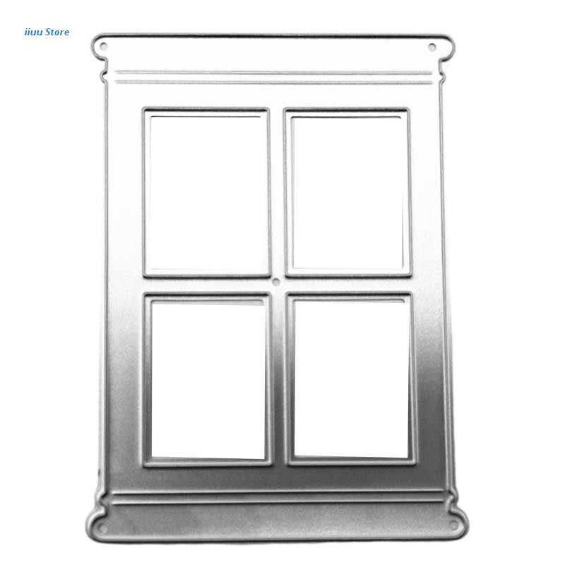 Window Metal Cutting Dies Stencil Scrapbooking DIY Album Stamp Paper Card for Handmade Greeting Card