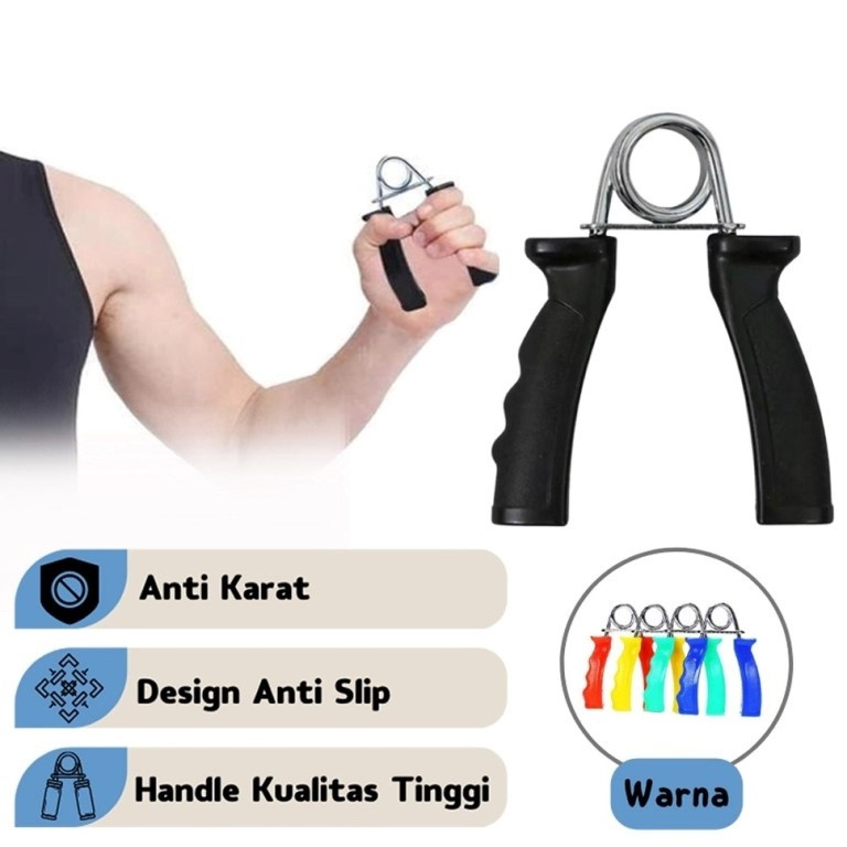 (L2) HANDGRIP GAGANG PLASTIK fitness alat penguat otot tangan lengan hand exercise lever with plasti