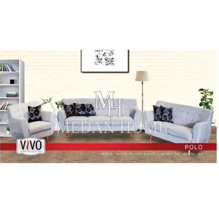 [MEDANHOME} PROMO SOFA Vivo POLO 321 Bergaransi