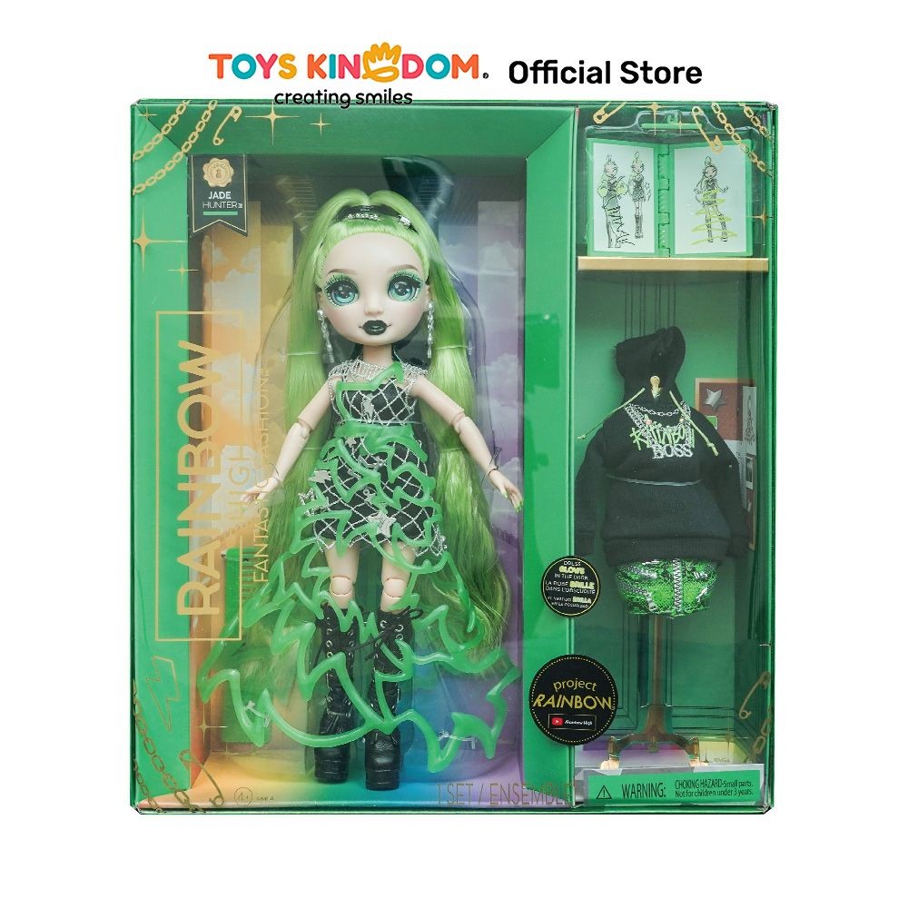 Toys Kingdom Rainbow High Set Boneka Fantastic Fashion Jade 587361Euc Kids Toy Toys Collection Doll 