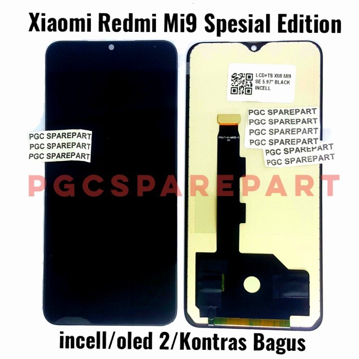 PGC99 LCD Touchscreen Fullset Incell Oled 2 Xiaomi Redmi Mi9 Mi 9 SE