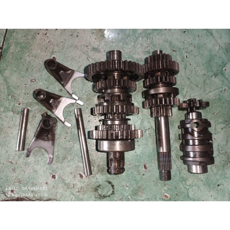 gigi Rasio transmisi rasio Honda Mega pro Mono shock Verza Megapro mono shock