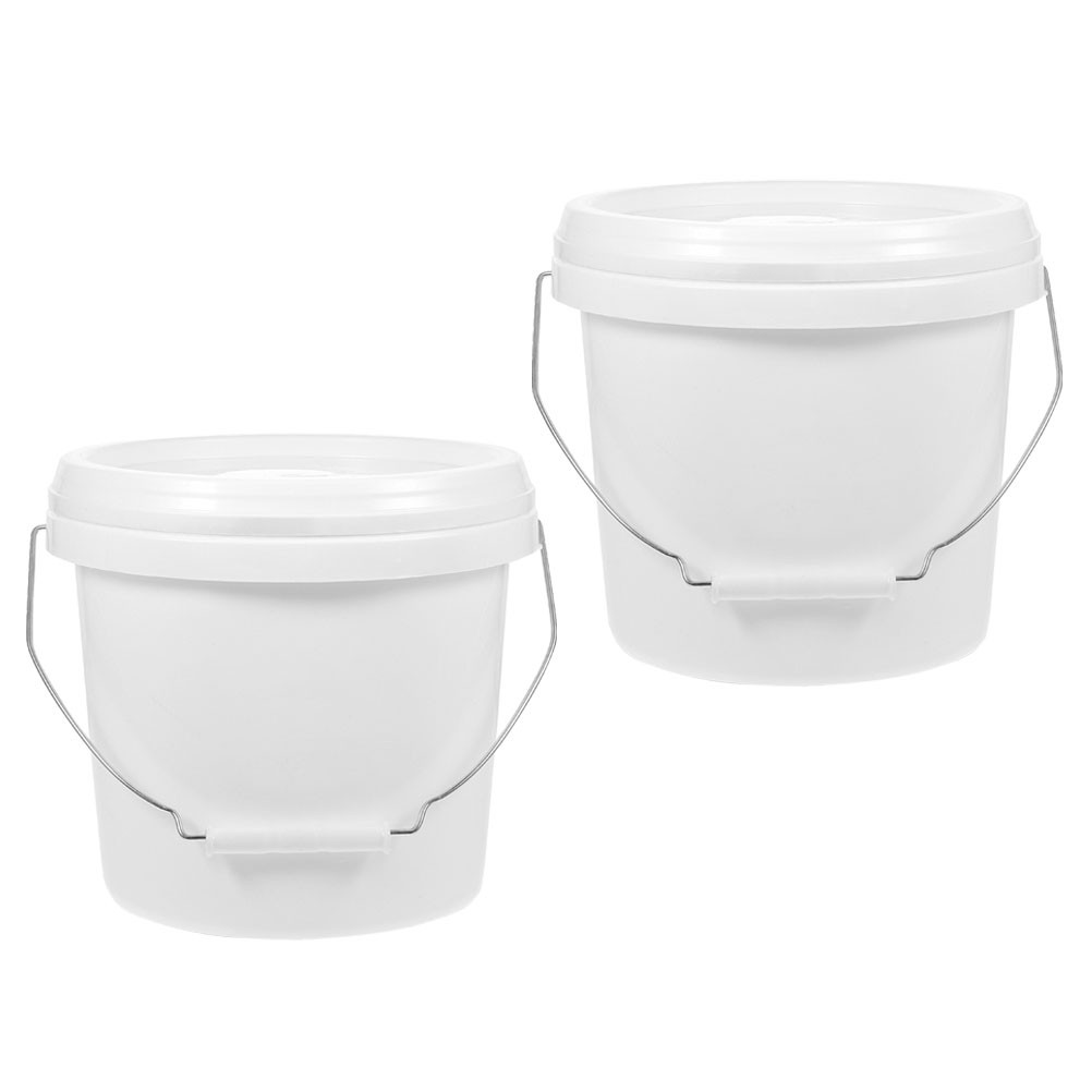 

Empty Paint Cans Packaging Buckets Hand-held Multi-functional White Pp Practical