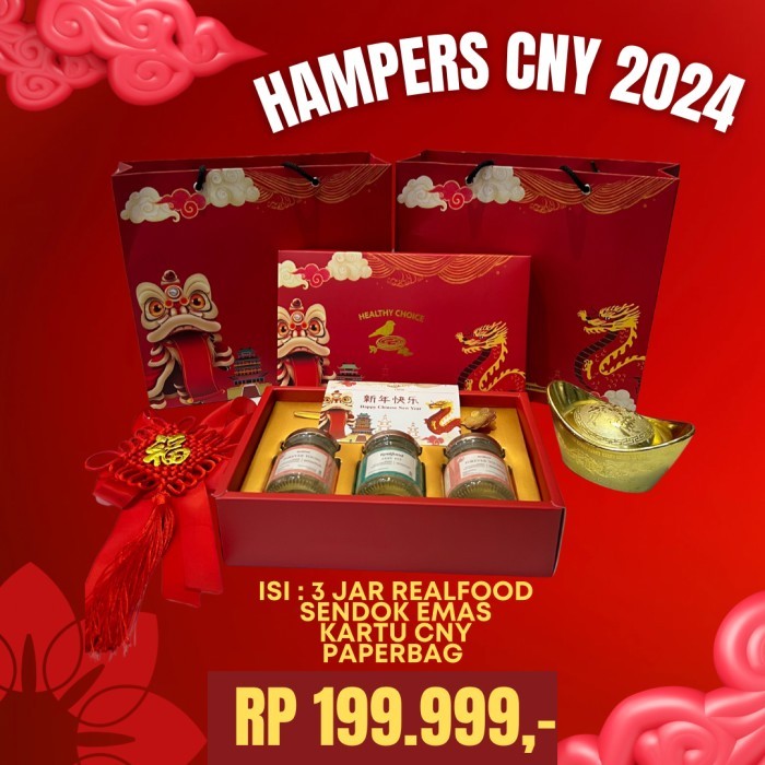 

Hampers Realfood Edisi CNY IMLEK Parcel Chinese New Year Paket Walet - 3btl stayfit