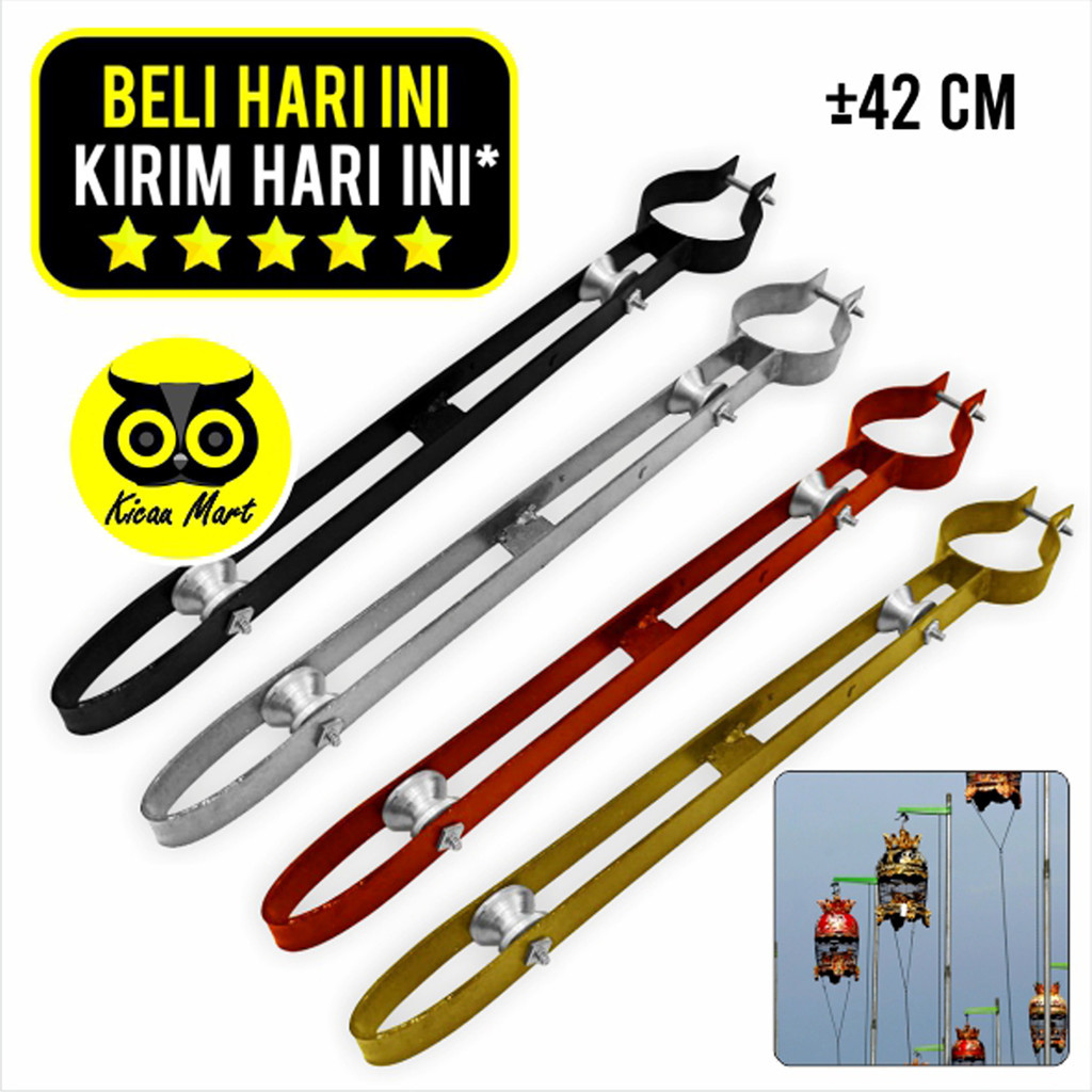 KICAU MART Katrol Perkutut Antik Katrol Perkutut Kerekan Besi Panjang Antik Katrol Gantungan Sangkar