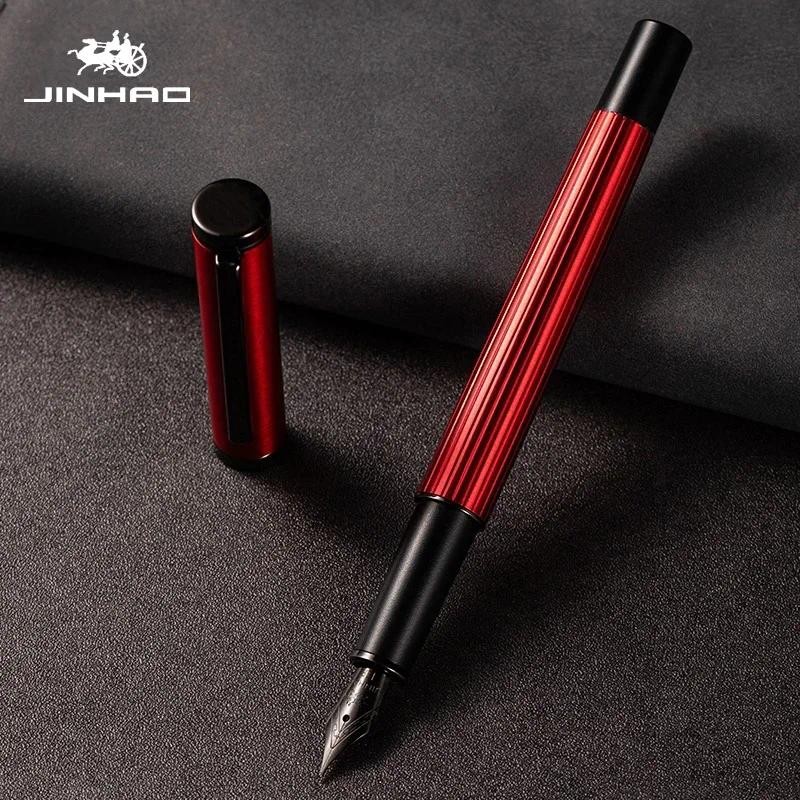 

Jinhao 88 Fountain Pen Metal Luxury Elegant Pens F/EF Extra Fine Nib Blue/Red/Black Color Stationery Office School Supplies