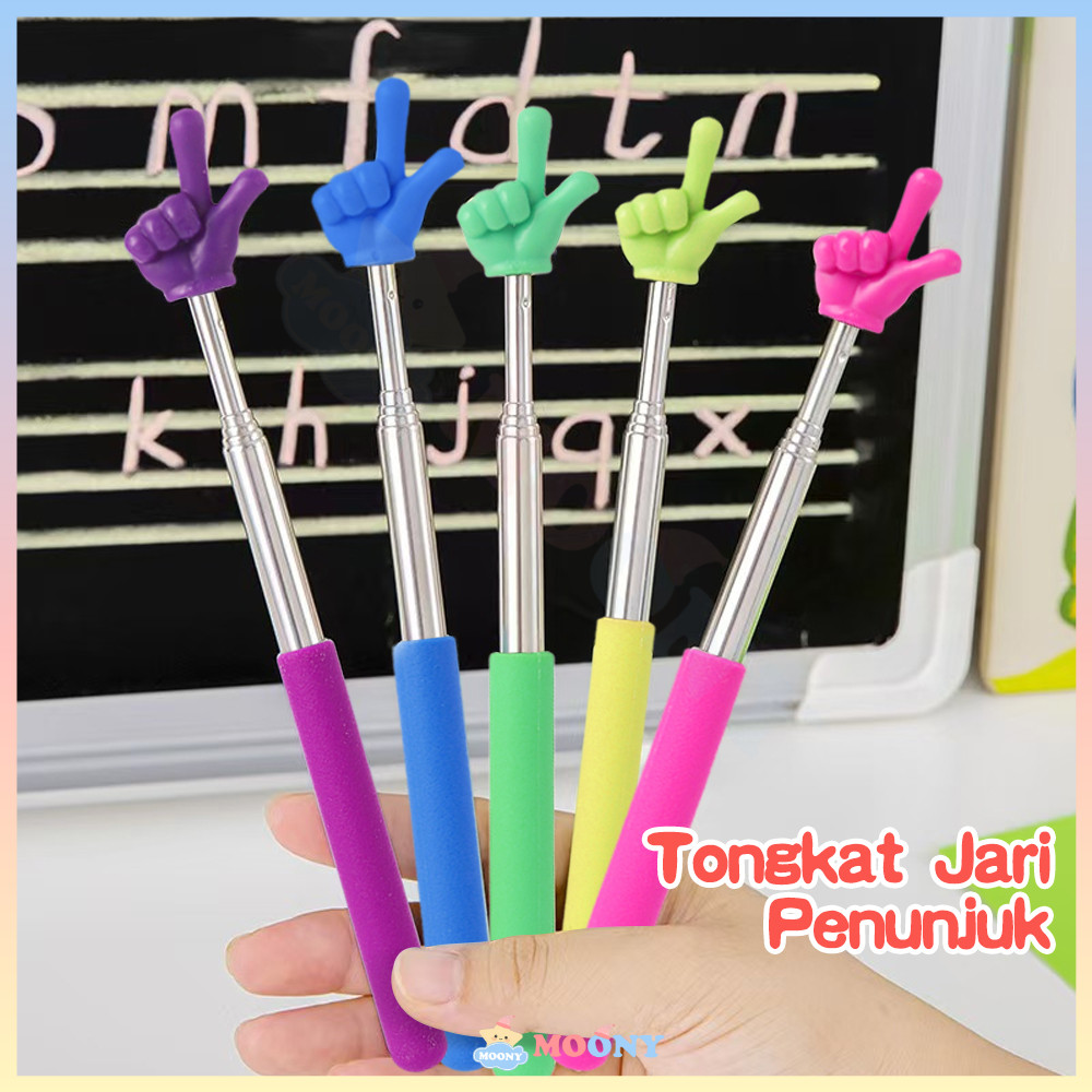 

Moony Tongkat Penunjuk Papan Tulis Praktis Jari Teleskopik Baja Sekolah Tunjuk Papan Tulis Panjang Alat bantu Mengajar