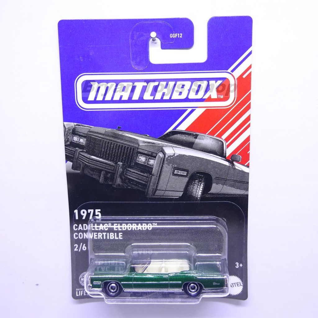 Matchbox 1975 Cadillac Eldorado Convertible Hijau