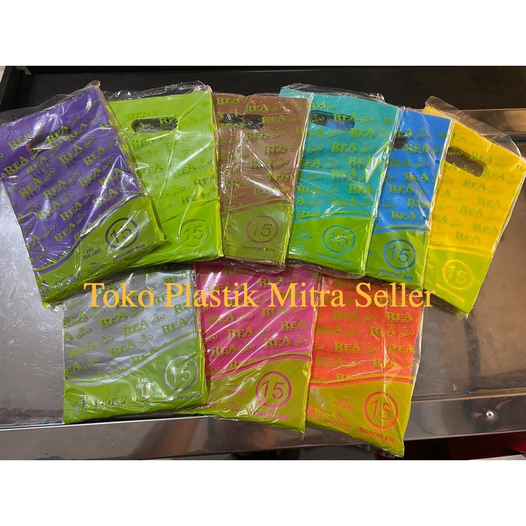 REA Plastik Shopping Bag HD Plong 15x22 REA