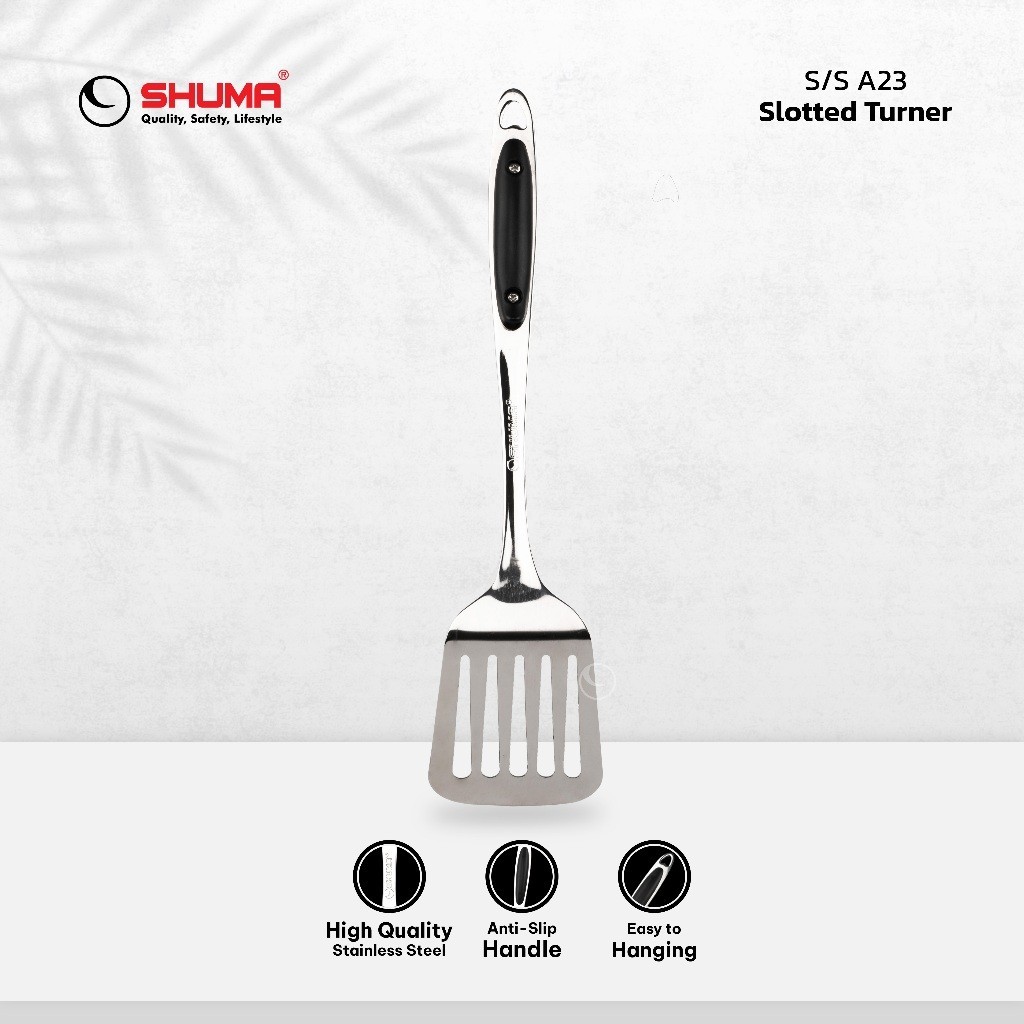 SHUMA STAINLESS STEEL 304 SLOTTED TURNER SUTIL ALAT MASAK