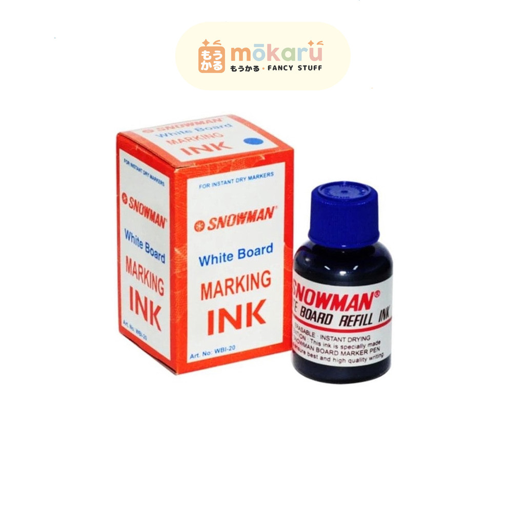 

Snowman Refill Ink Tinta Spidol White Board (BG-12) Murah