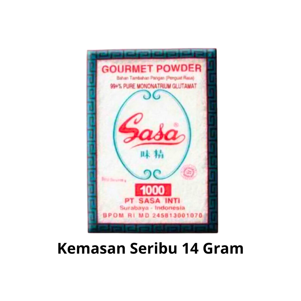 

Sasa MSG Penyedap Rasa 1 Pack x 20 Sachet 14 Gram Kemasan Seribu