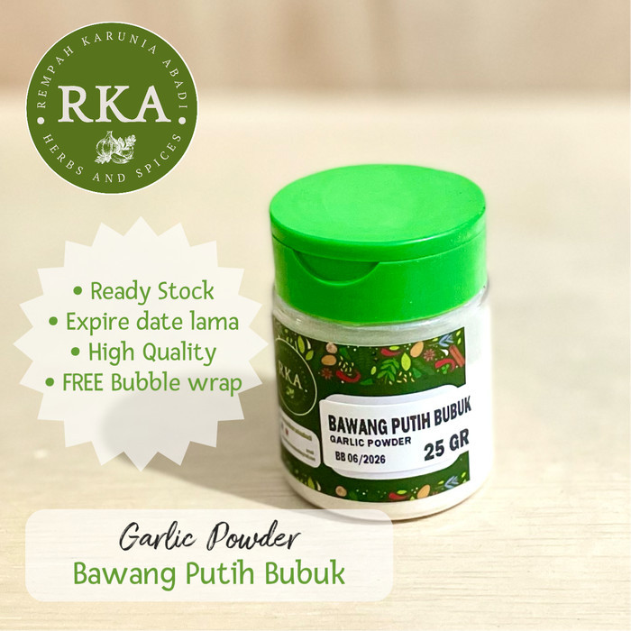 

Bumbu Bawang Putih Bubuk 25gr / Garlic Powder 25 gr / Pure Garlic ground 25gr