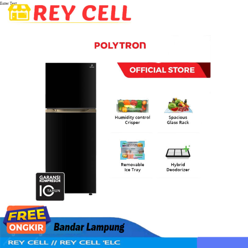 POLYTRON Kulkas 2 Pintu Belleza Big Liter 300 Liter PRM 430X