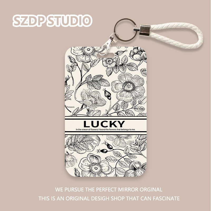 

ID CARD Kartun Korea LUCKY Pola Bunga Keberuntungan Lucu Kawaii All-In-One Gantungan Kunci Penutup Pelindung Kartu Bank Penutup Pelindung Kartu ID Kartu Bus Penutup Pelindung