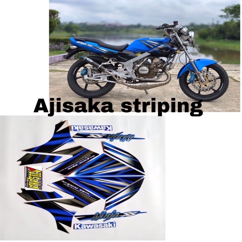 striping ninja ss 2013 biru stiker ninja ss 2013 biru striping stiker lis les Kawasaki ninja ss 2013