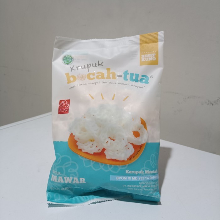 

⭐BISA COD⭐ Kerupuk Bocah Tua Mawar Non Msg Resep Kuno