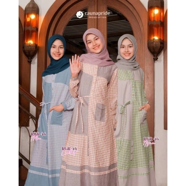 Rgr-46 Gamis Anak Remaja Terbaru Model Simple Elegant by Raunapride