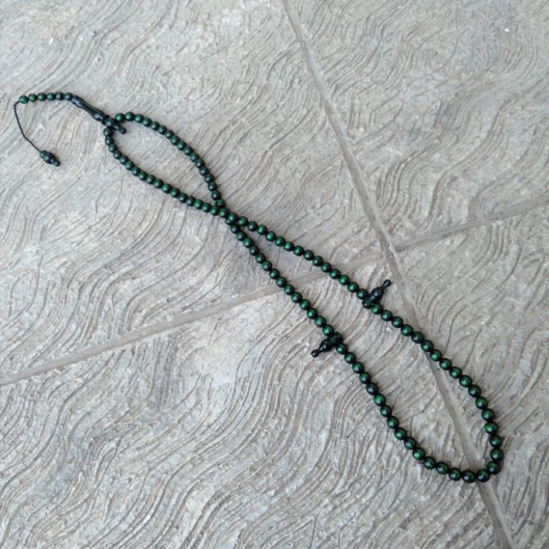 IMDAHANDICRAFT tasbih tali arus hijau zamrud super quality •|• bukan abal-abal