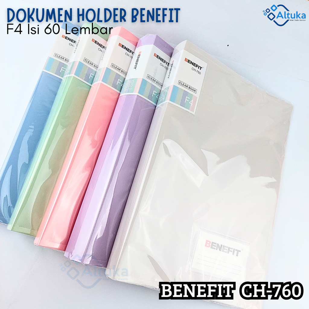 

Map Dokumen Holder Pastel Isi 60 Pocket / Dokumen Keeper / Display Book / Clear Holder BENEFIT Pastel CH-760