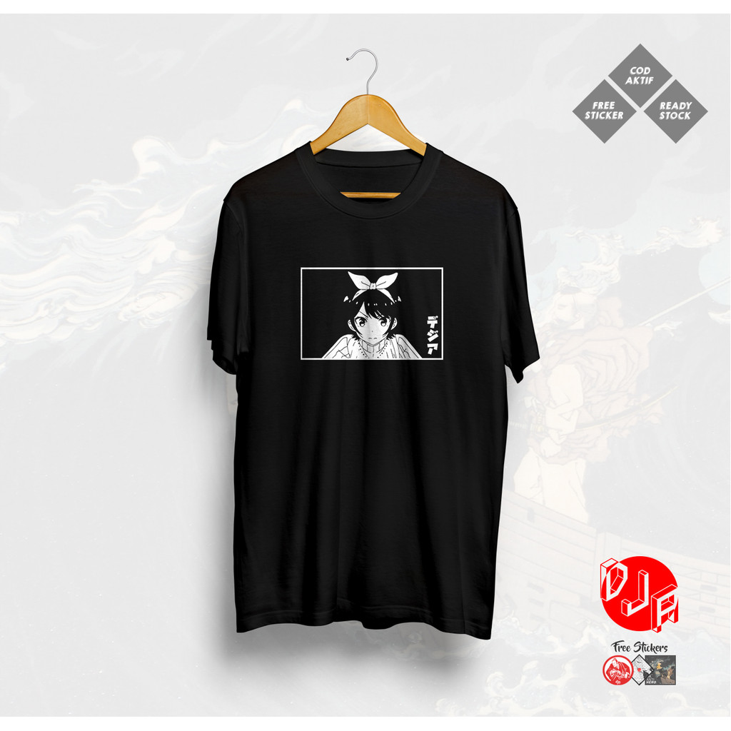 T-Shirt kaos skena Baju pria RUKA SARASHINA KANOKARI KANOJO OKARISHIM Tren COTTON COMBED S M L XL 2X