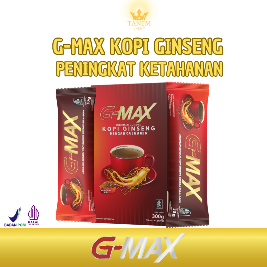 

G-max Kopi Stamina Rasa Ginseng Membantu Penambah lama tahanya Bpom Resmi