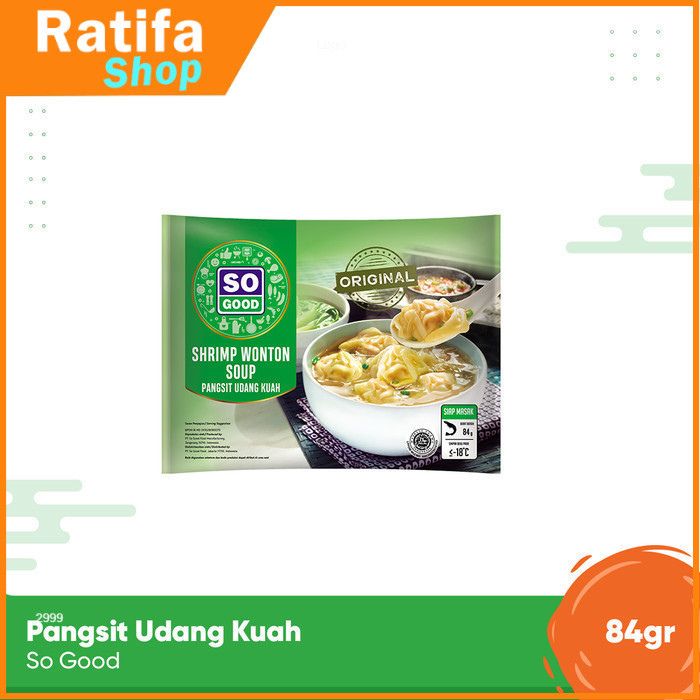 

So Good Pangsit Udang Kuah / Shrimp Wonton Soup 84gr
