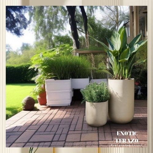 Pot Teraso Minimalis Model Kapsul -TDA