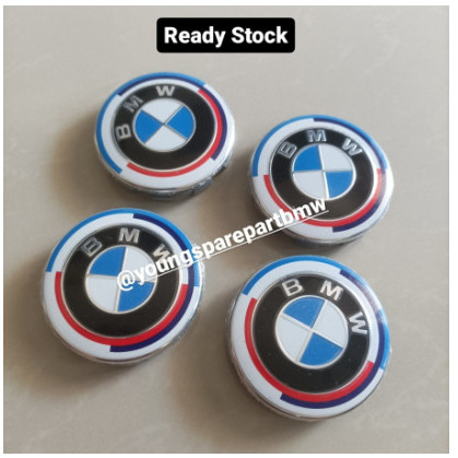 Terlaris -Dop Tutup Velg BMW Jahre 50th Anniversary E46 E36 E90 E60 E38 E39 F15 - E Series, Dop Velg