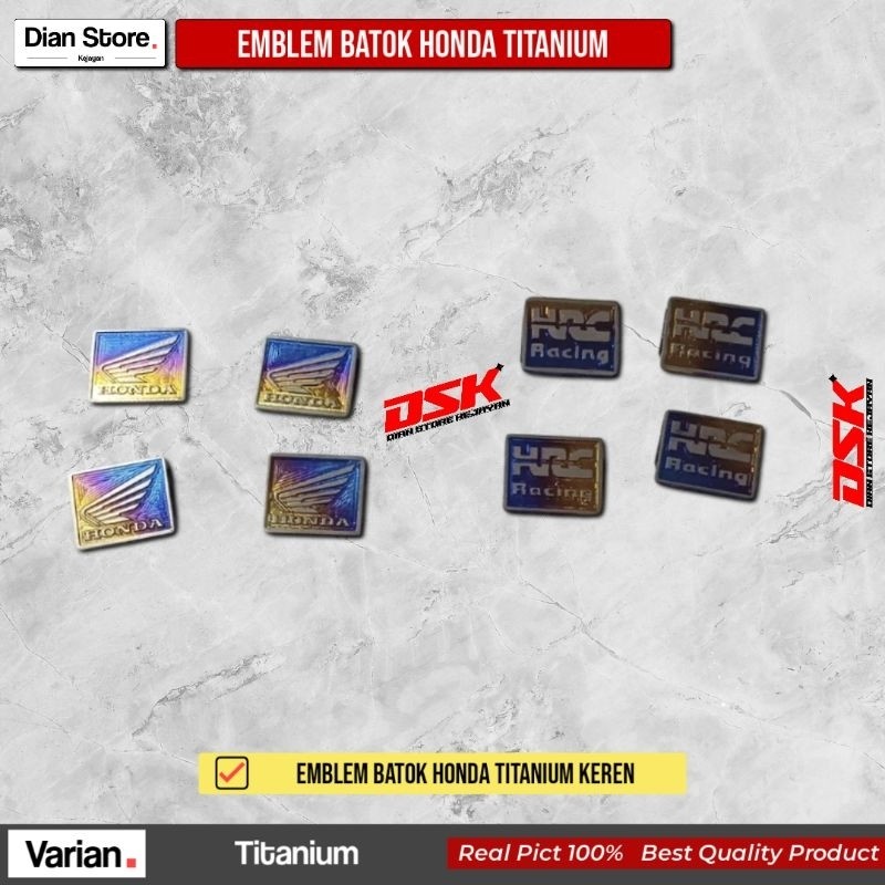 Emblem Batok Honda Titanium Emblem Honda Titanium