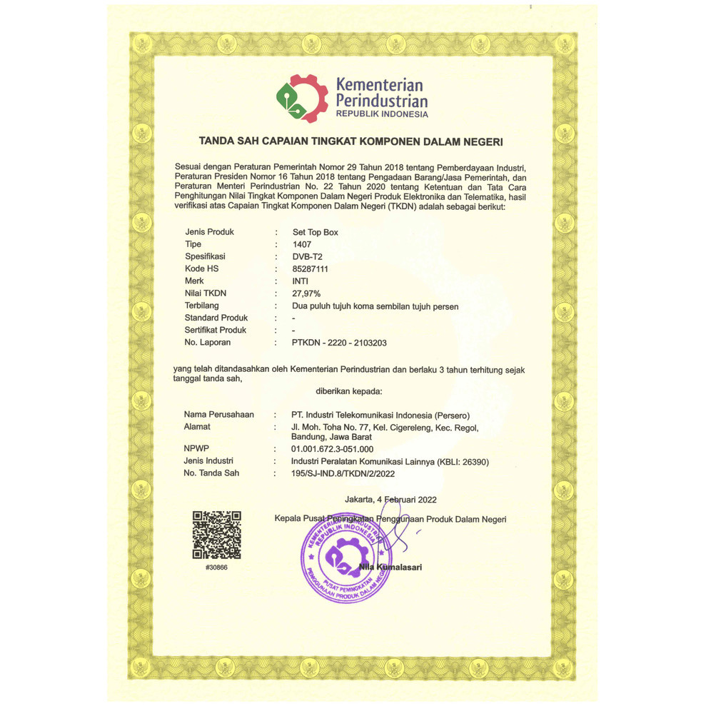 INTI STB TV Digital - HDMI+Wifi