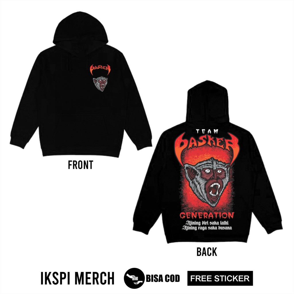 Hoodie Kera Sakti Team Pasker Generation Ajining Diri Saka Lathi Ajining Raga Saka Busana Desain Ter
