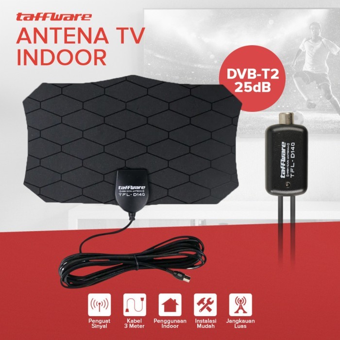 Antena TV Digital Lengkap Dengan Booster Sinyal Kuat Antena Booster - Antena
