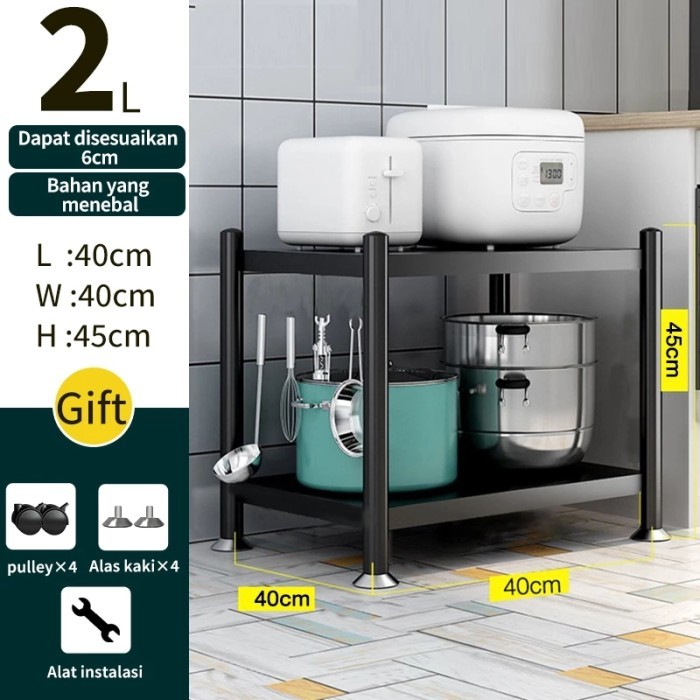 Rak Microwave Susun Rak Dapur Rak Minimalis Rak Oven Microwave - 2L