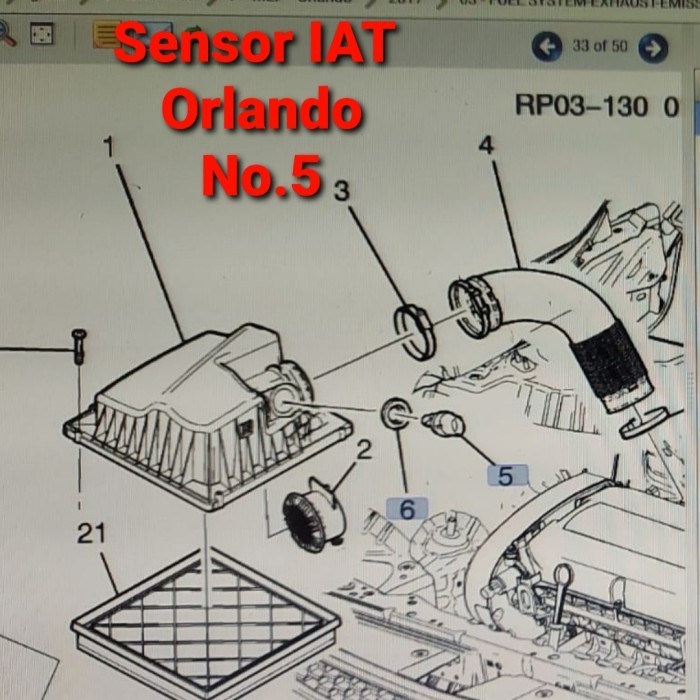 SENSOR IAT CHEVROLET ORLANDO ORIGINAL GM