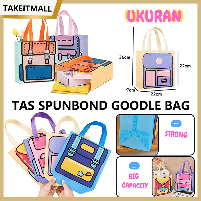 

Tas Hampers Non Woven Anti Air/ NON WOVEN SHOPPING BAG SOUVENIR TAS ULANG TAHUN LUCU