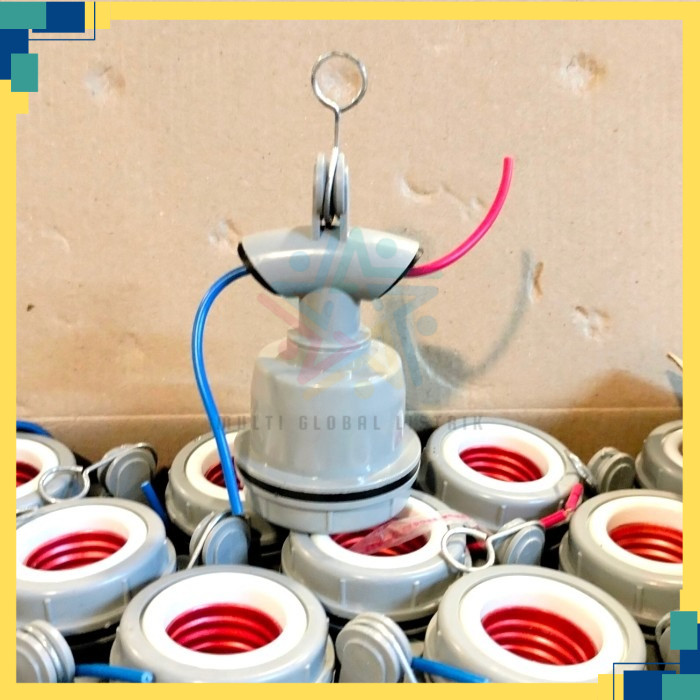 Fitting Lampu Gantung WD E27 Plastik / Fitting Gantung Outdoor Jalan