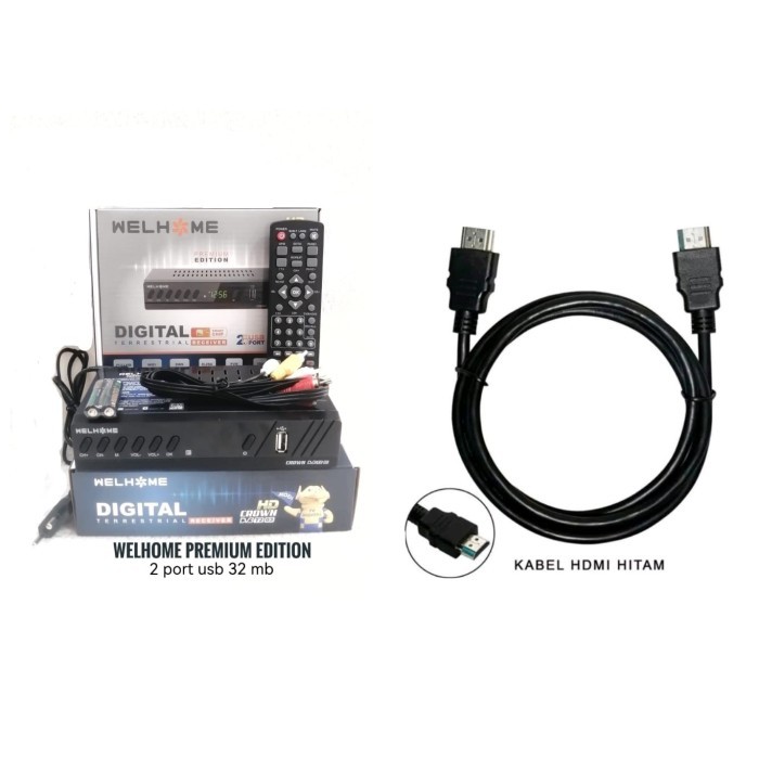 SET TOP BOX DIGITAL - SET TOP BOX ANTENA UHF DIGITAL ANTENNA TV - WELHOME PRE+HDM