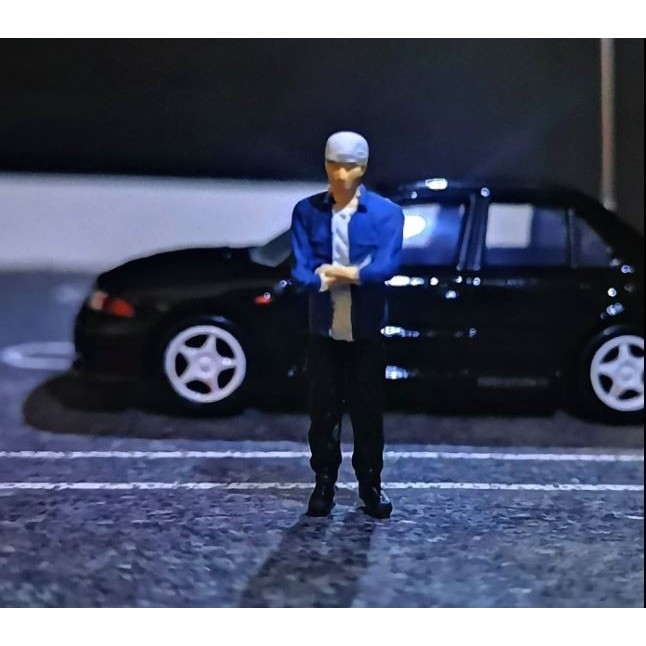Miniatur Figure Initial D Kyoichi Sudo Diorama Diecast Unpainted
