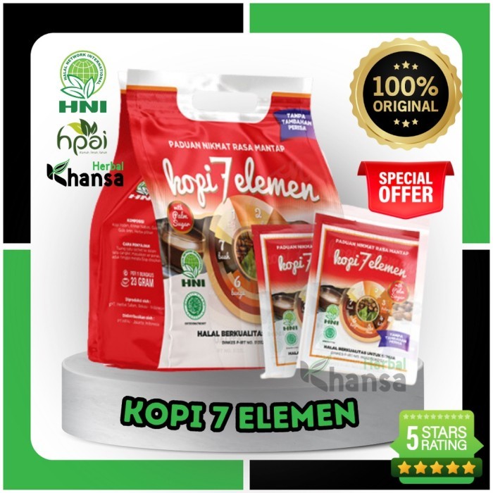 

KOPI 7 ELEMEN HNI HPAI -KHANSA HERBAL-