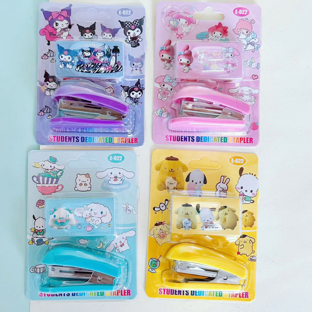 

HYPE N FANCY Stapler 2 In 1 Sanrio Staples Free Refill Kado Unik Terjangkau Bisa Cod