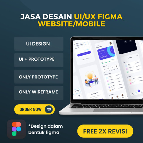 JASA DESIGN UI/UX | Design UI/UX | Free revisi | Figma
