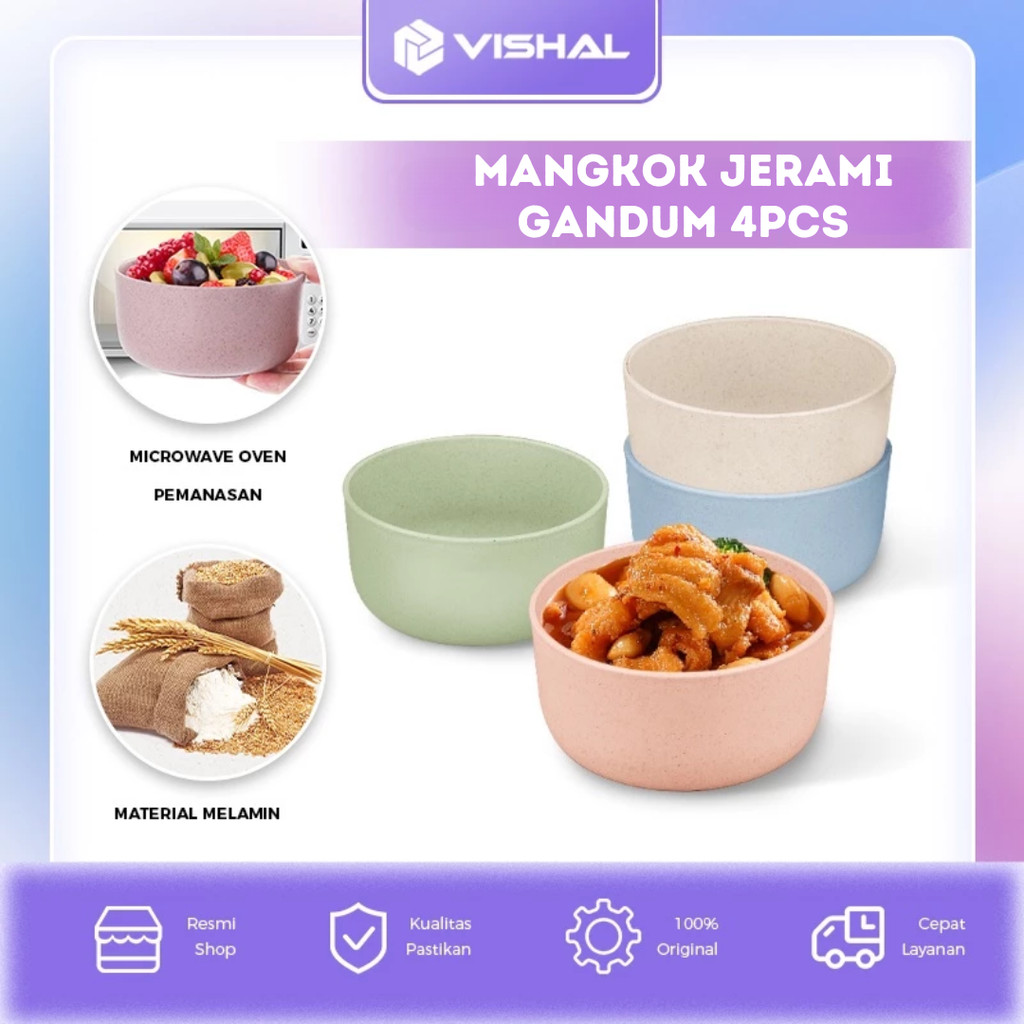 VISHAL Mangkuk Wheat Straw Ramah Lingkungan Gelas Wheat Straw Kopi Mug Cangkir Dinner Plate Piring B