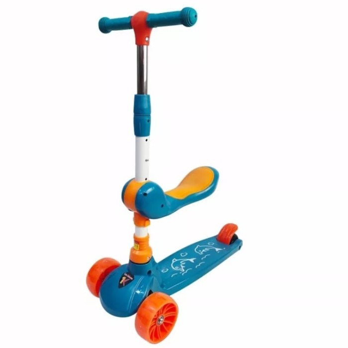 Terlaris - skuter anak / otoped / scooter kidzu / skuter / skuter kidzu / scooter - Biru