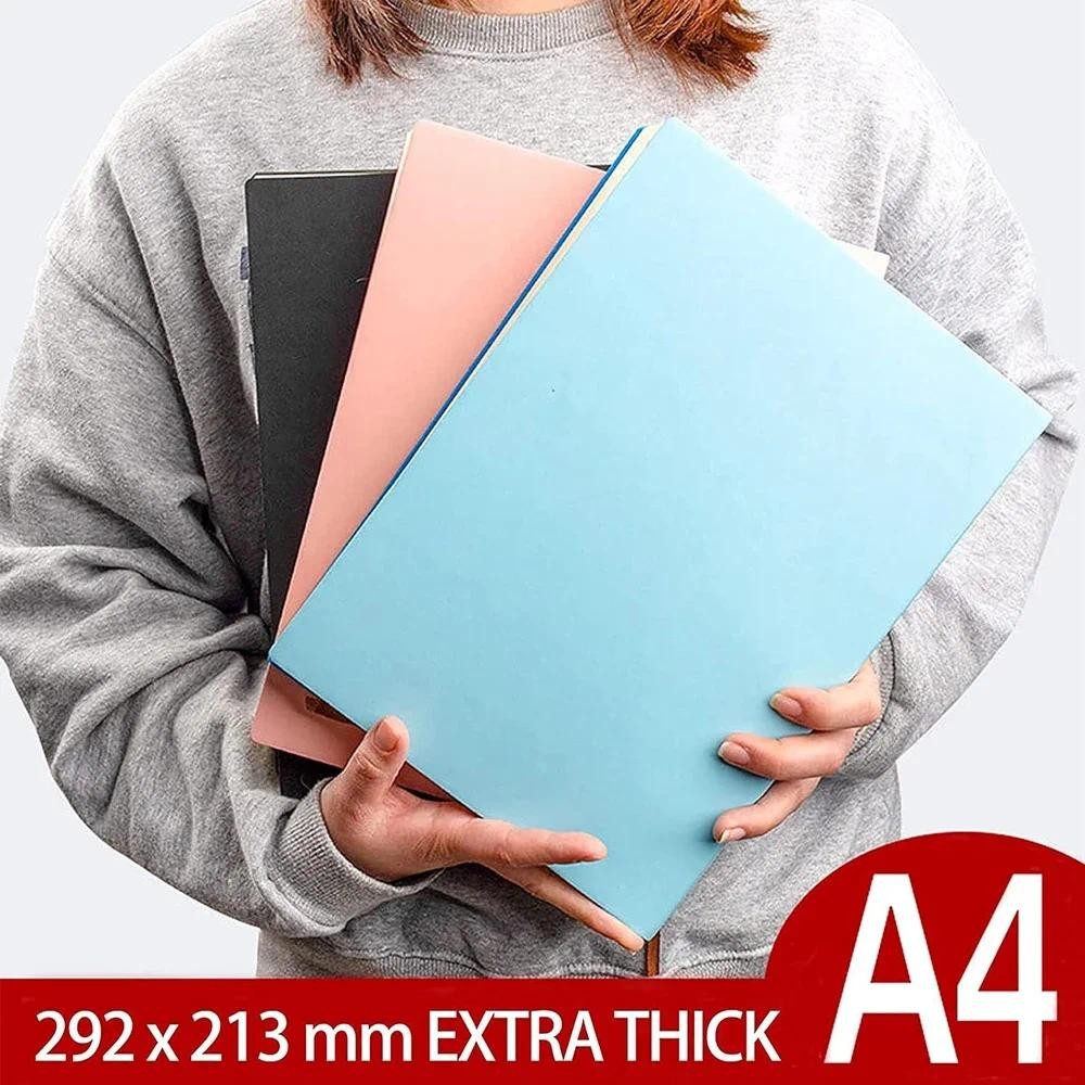 

400pages A4 Large Notepad Notebooks and Journals Daily Planner Horizontal Line Blank Paper Office 365 School Supplies Note book