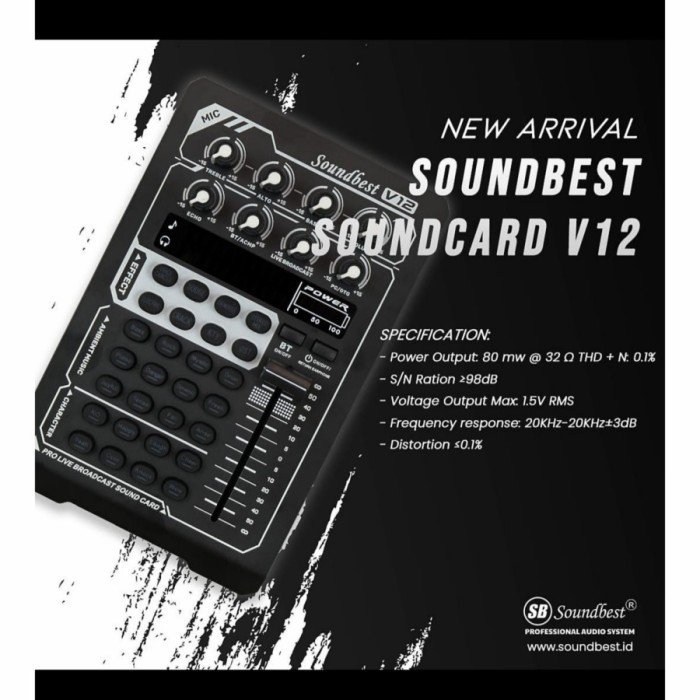 promo  -ORINAL SOUNDCARD SOUNDBEST V12 / V12 LIVE STREAMING YOUTUBE BOLIVE - soundcard V10